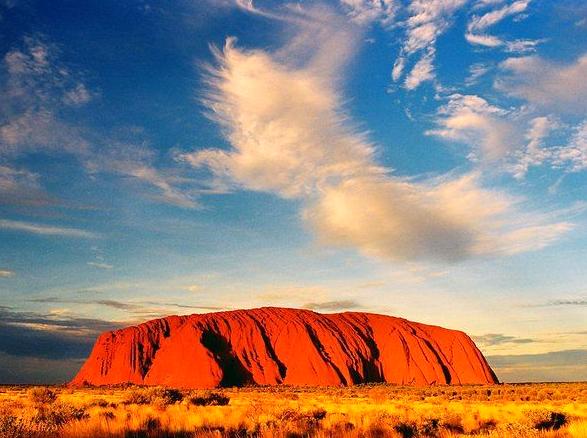 Witnessing the Sunset Paints Kata Tjuta with Vibrant Hues