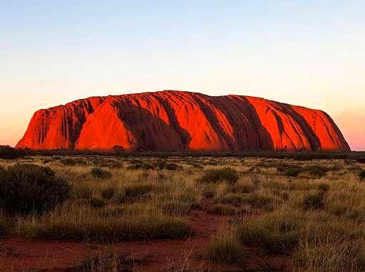 Enjoying the Colors of the Sunset Over Kata Tjuta